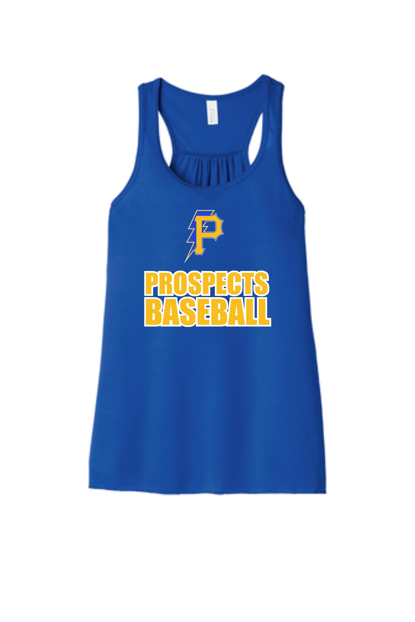 Prospects Baseball Cotton Flowy Tank - BC8800 BELLA+CANVAS ® Women’s Flowy Racerback Tank