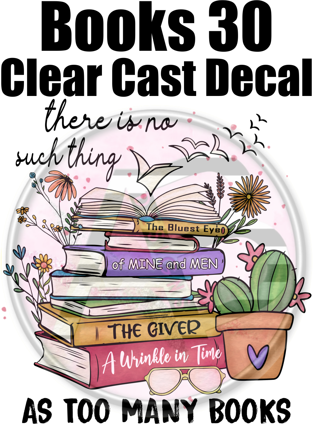 Books 30 - Clear Cast Decal - 277