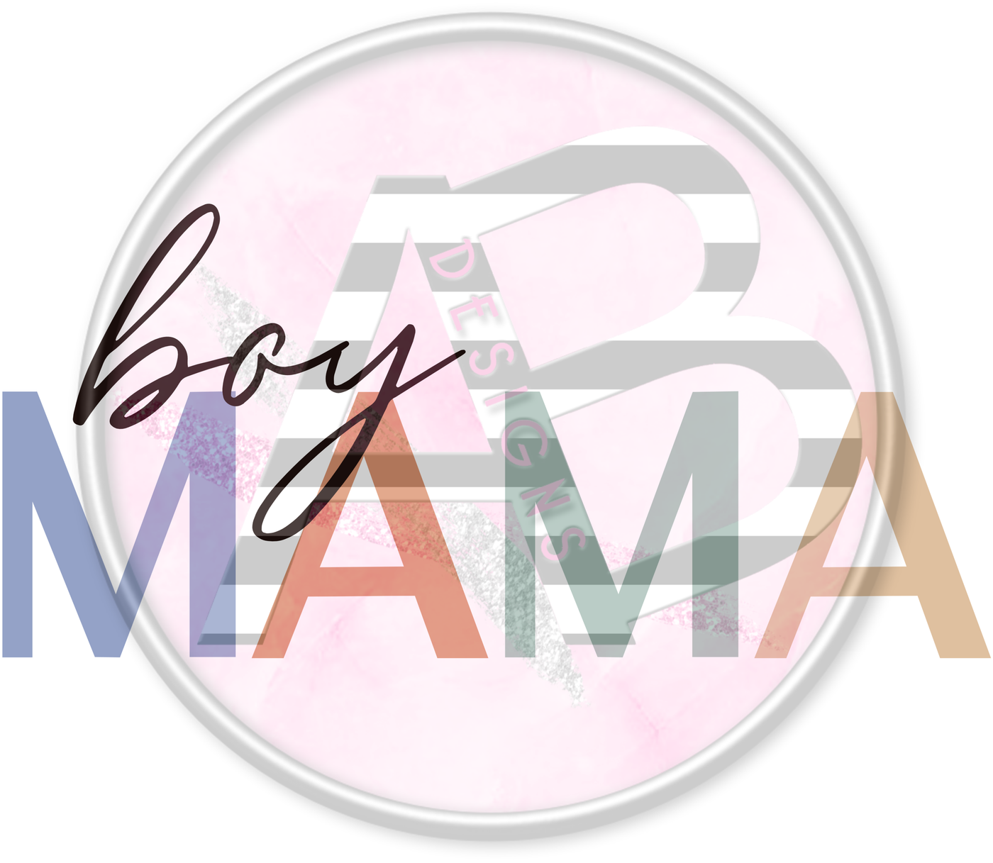 DTF Heat Transfer - Boy Mama 02