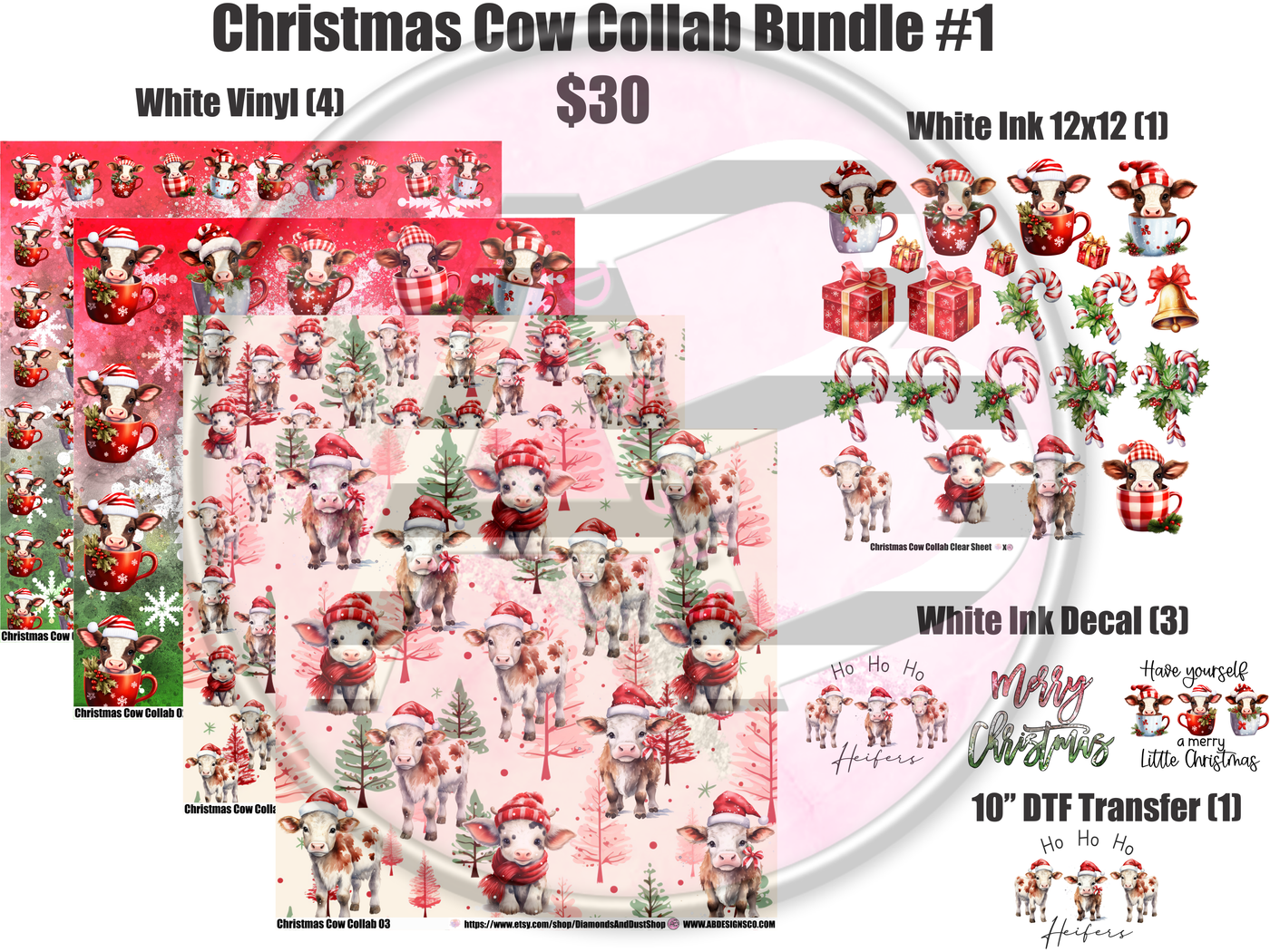 Christmas Cow Collab Bundle #1