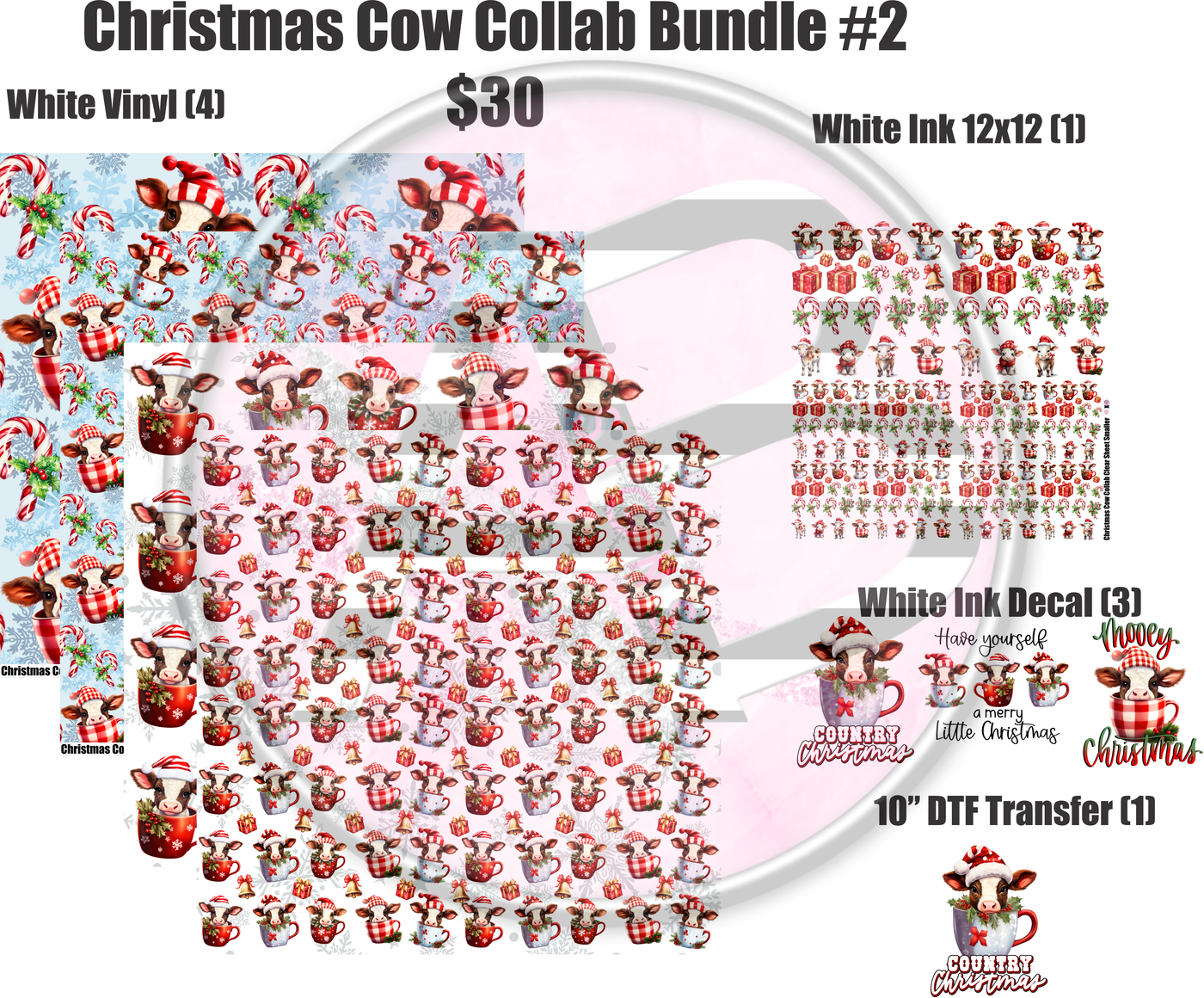 Christmas Cow Collab Bundle #2