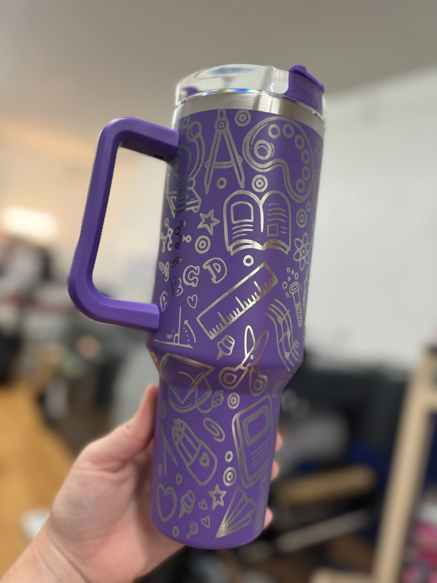 Teacher Tumbler 40oz - Custom Laser Engraved