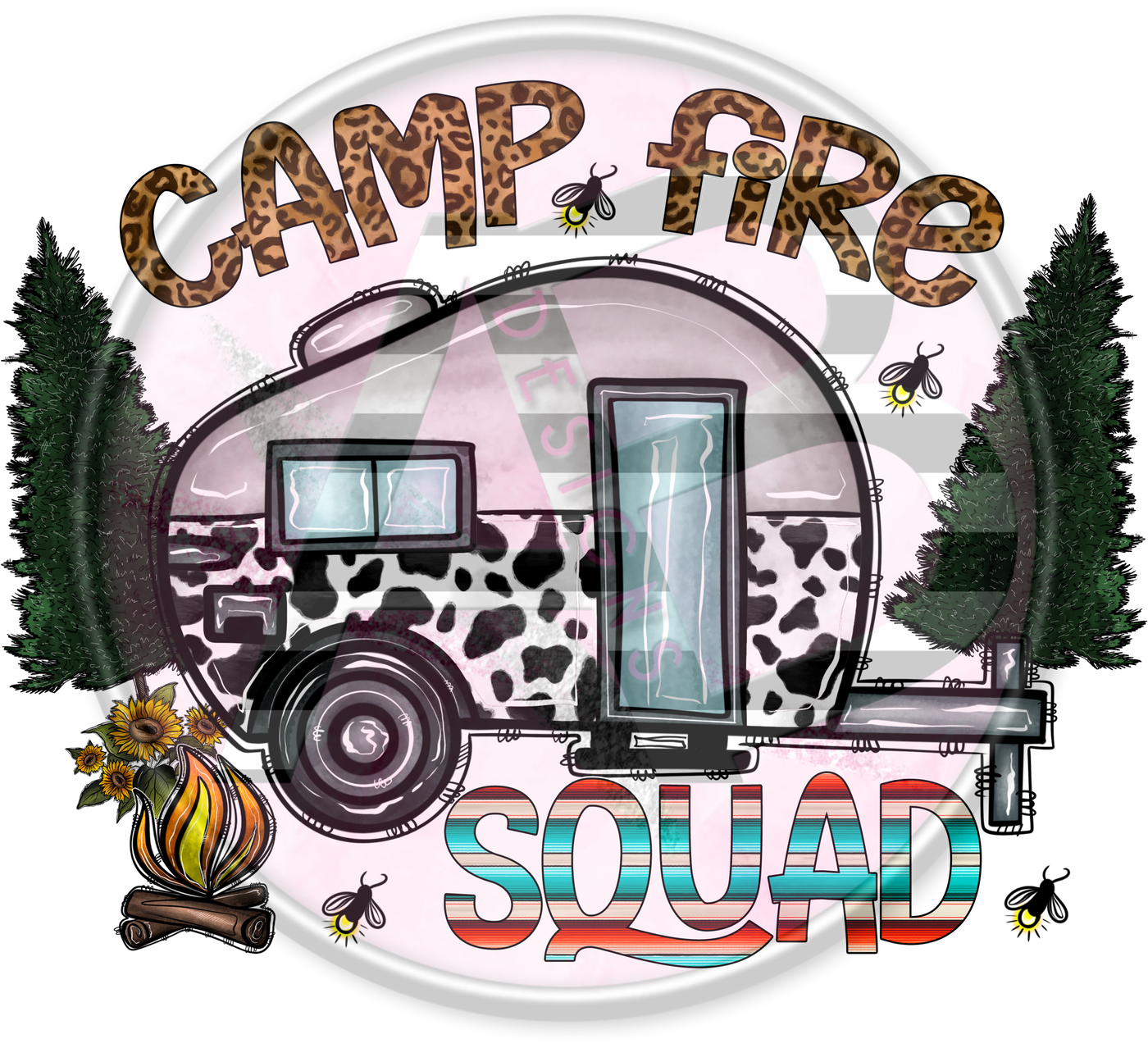 DTF Heat Transfer - Camping 01
