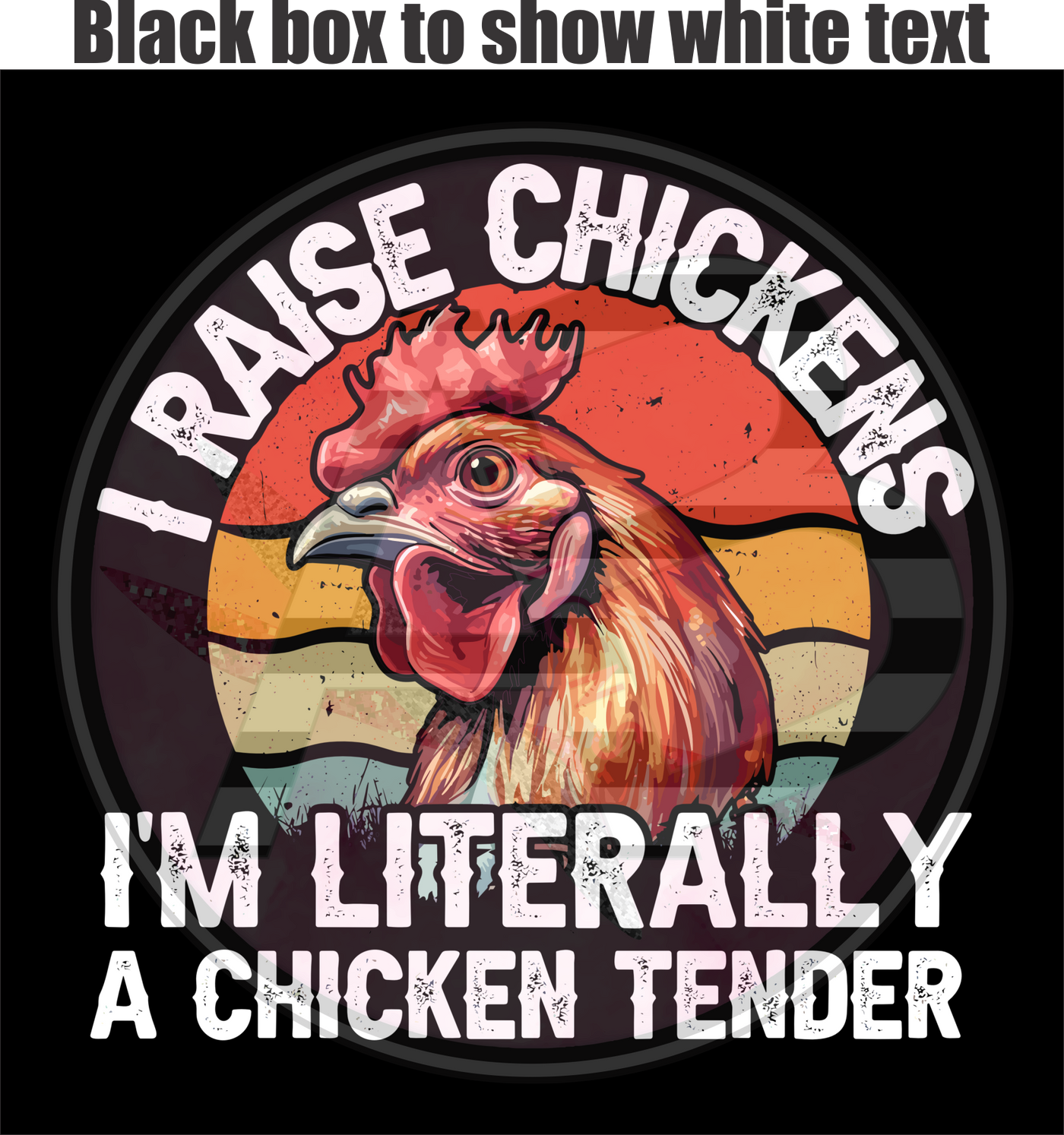 DTF Heat Transfer - Chicken 03