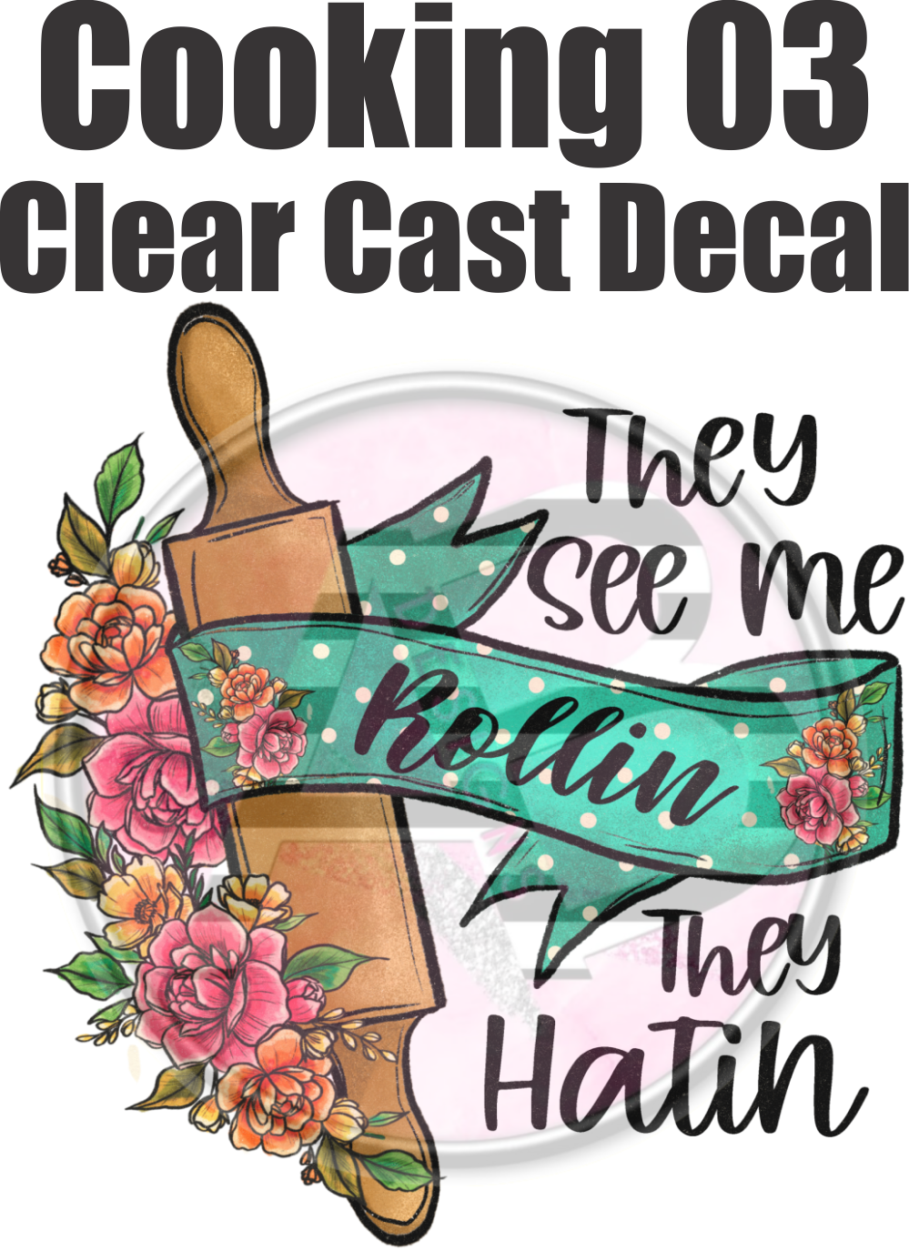 Cooking 03 - Clear Cast Decal - 151 – AB Designs, Co.