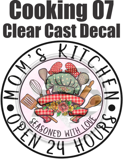 Cooking 07 - Clear Cast Decal - 155