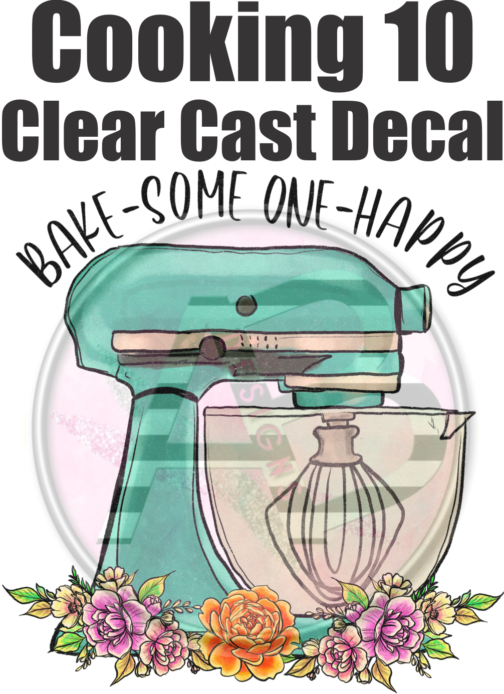 Cooking 10 - Clear Cast Decal - 158