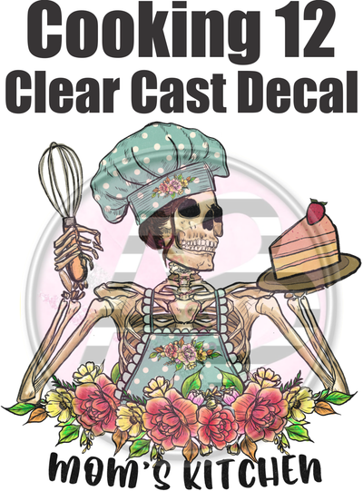 Cooking 12 - Clear Cast Decal - 160
