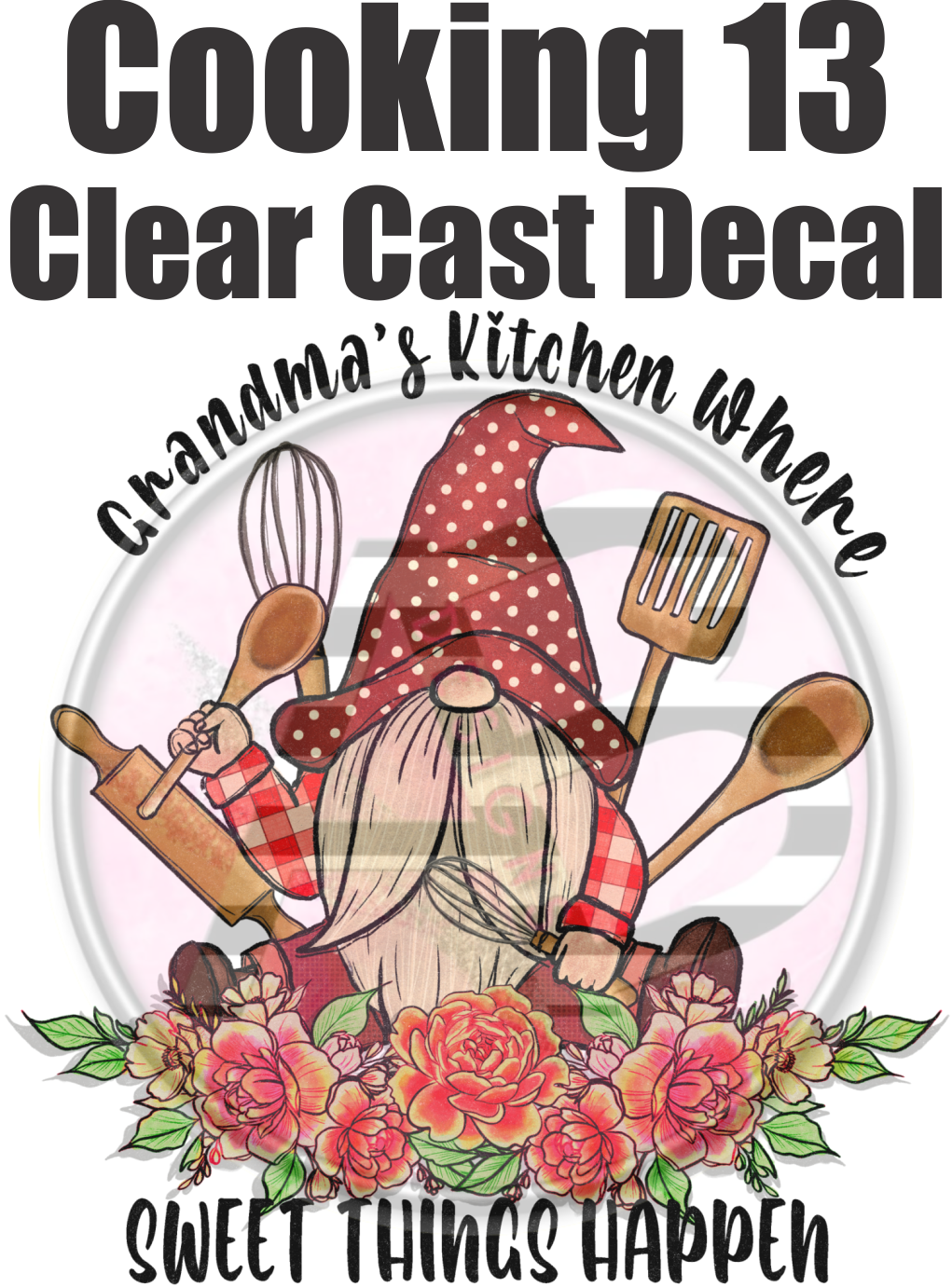 Cooking 13 - Clear Cast Decal - 161