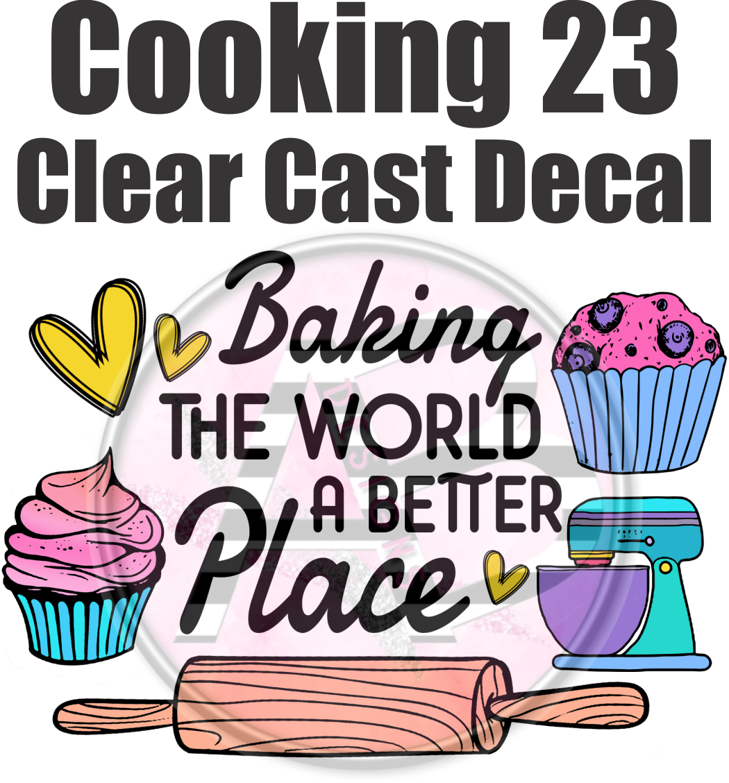 Cooking 23 - Clear Cast Decal - 171
