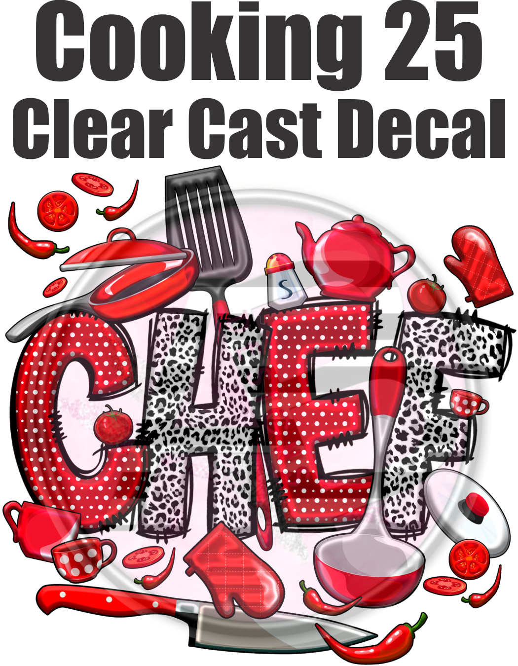Cooking 25 - Clear Cast Decal - 173