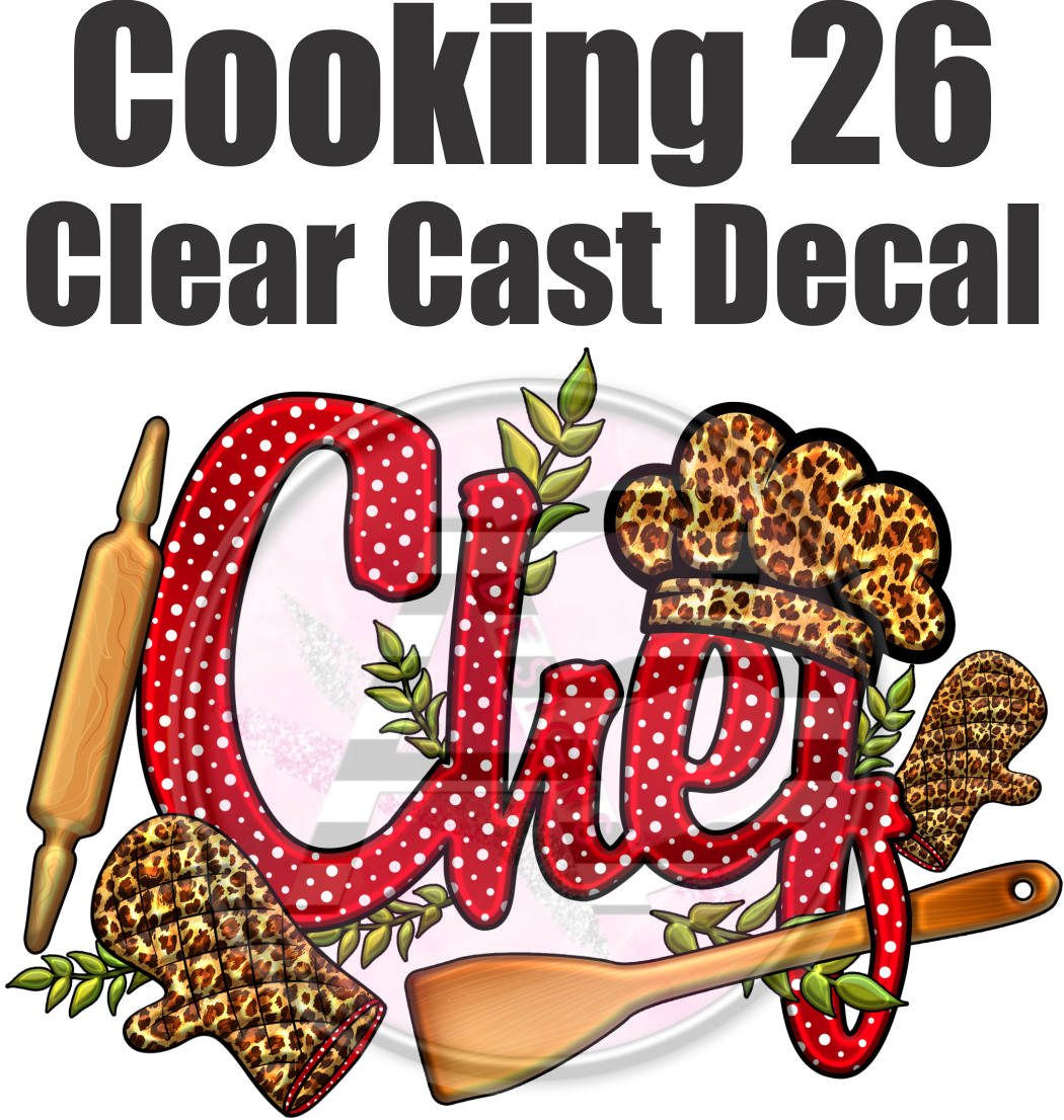 Cooking 26 - Clear Cast Decal - 174
