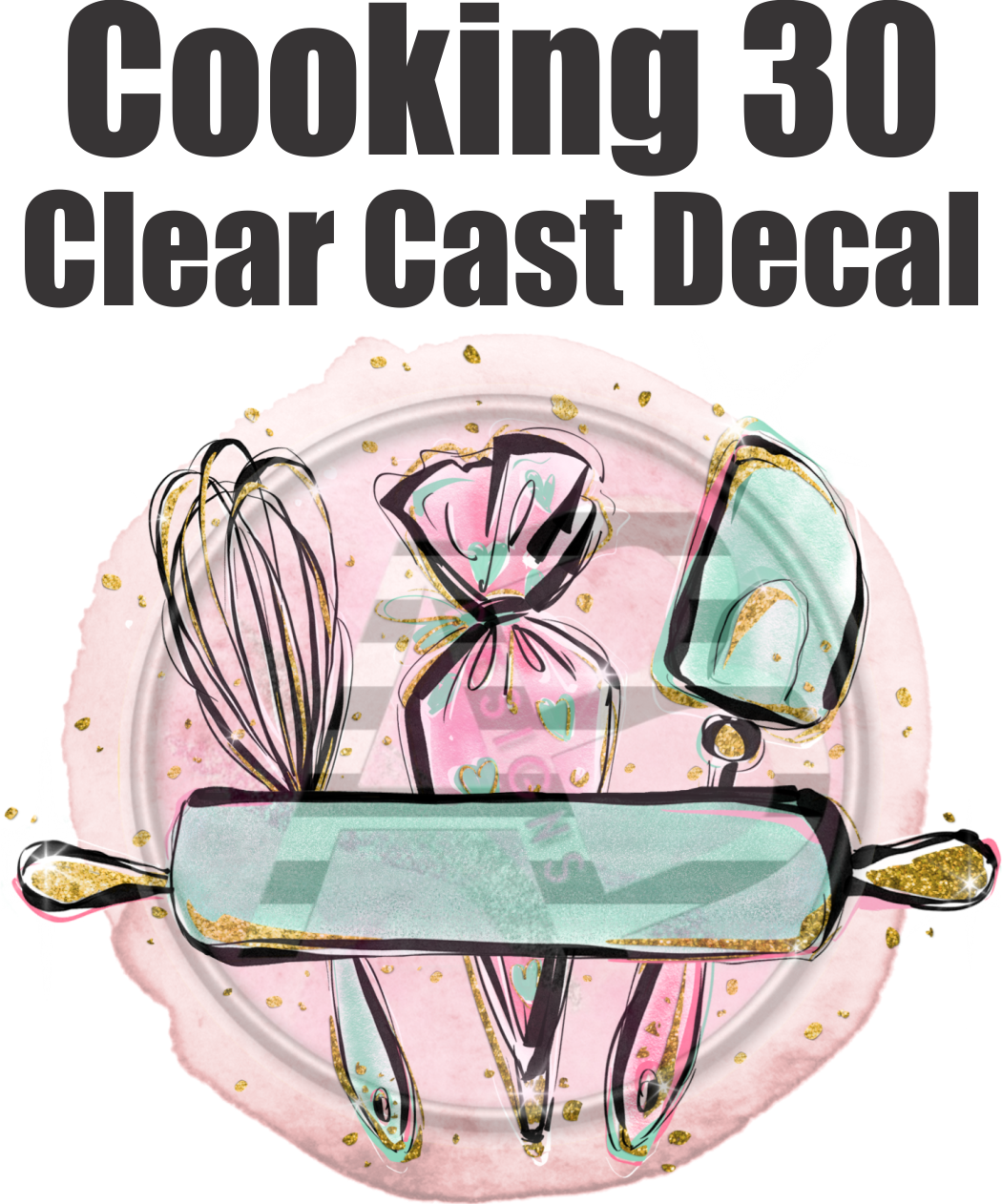 Cooking 30 - Clear Cast Decal - 178