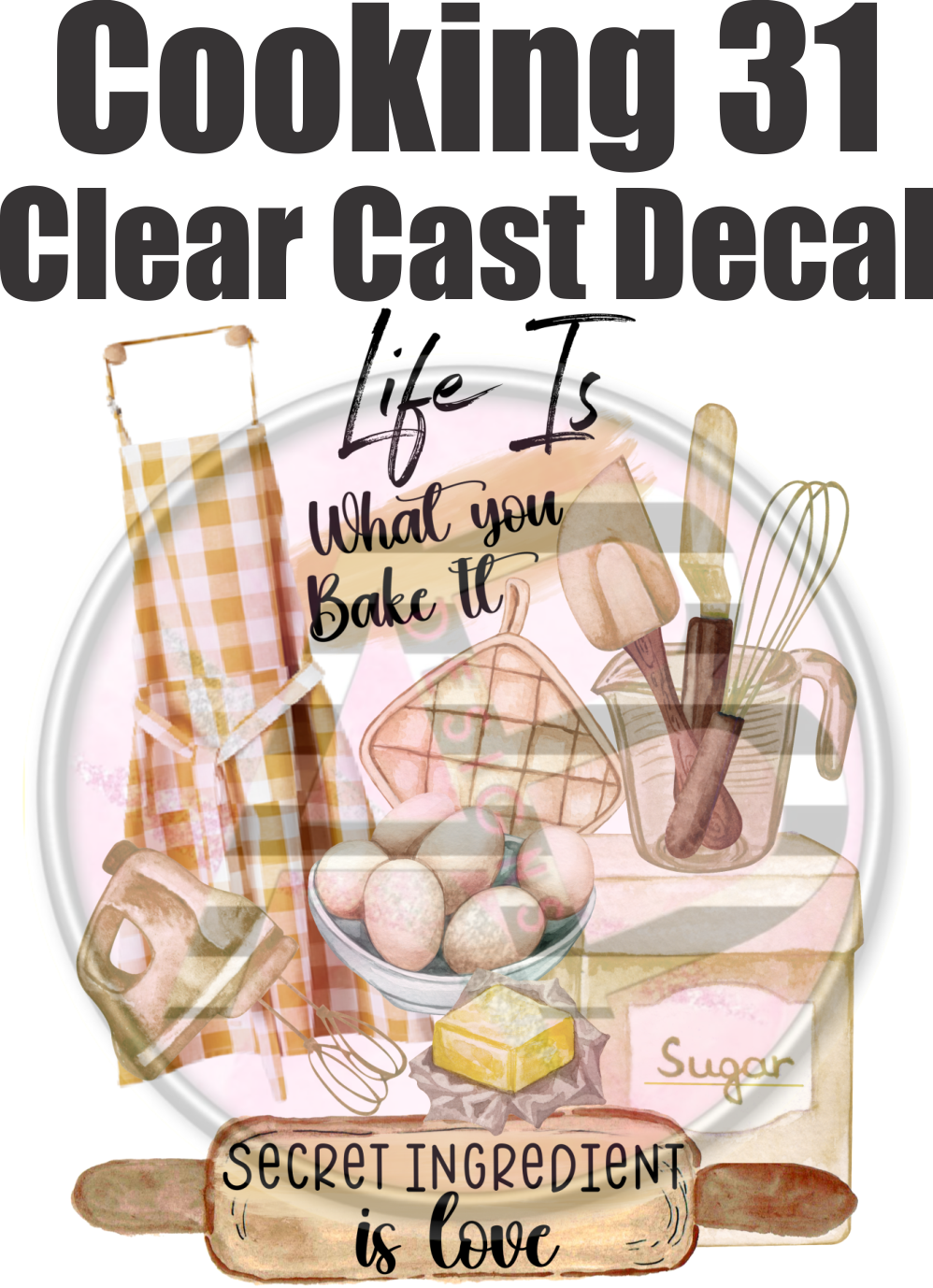 Cooking 31 - Clear Cast Decal - 179