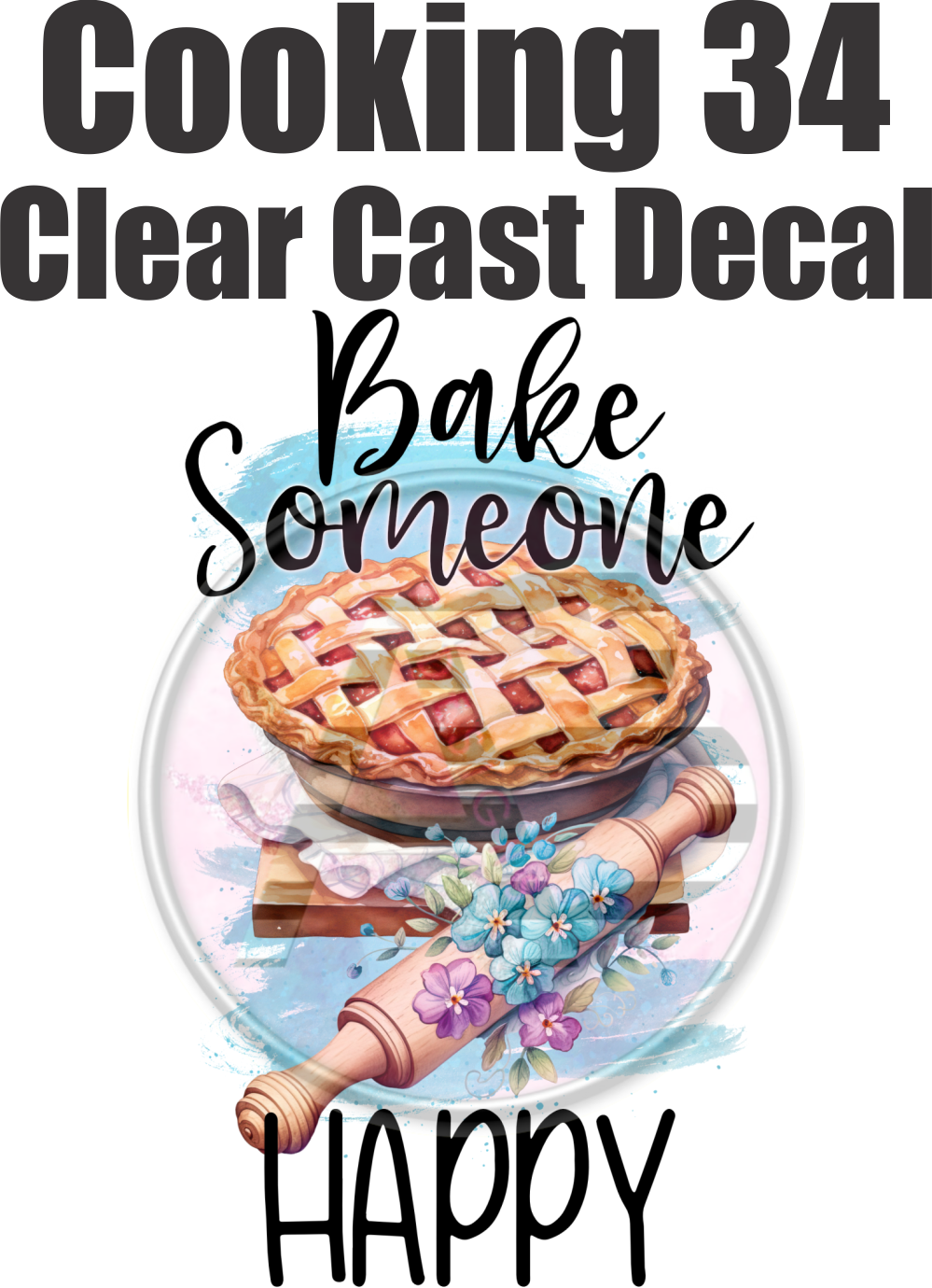 Cooking 34 - Clear Cast Decal - 182