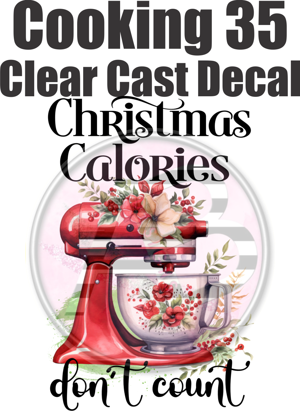 Cooking 35 - Clear Cast Decal - 183