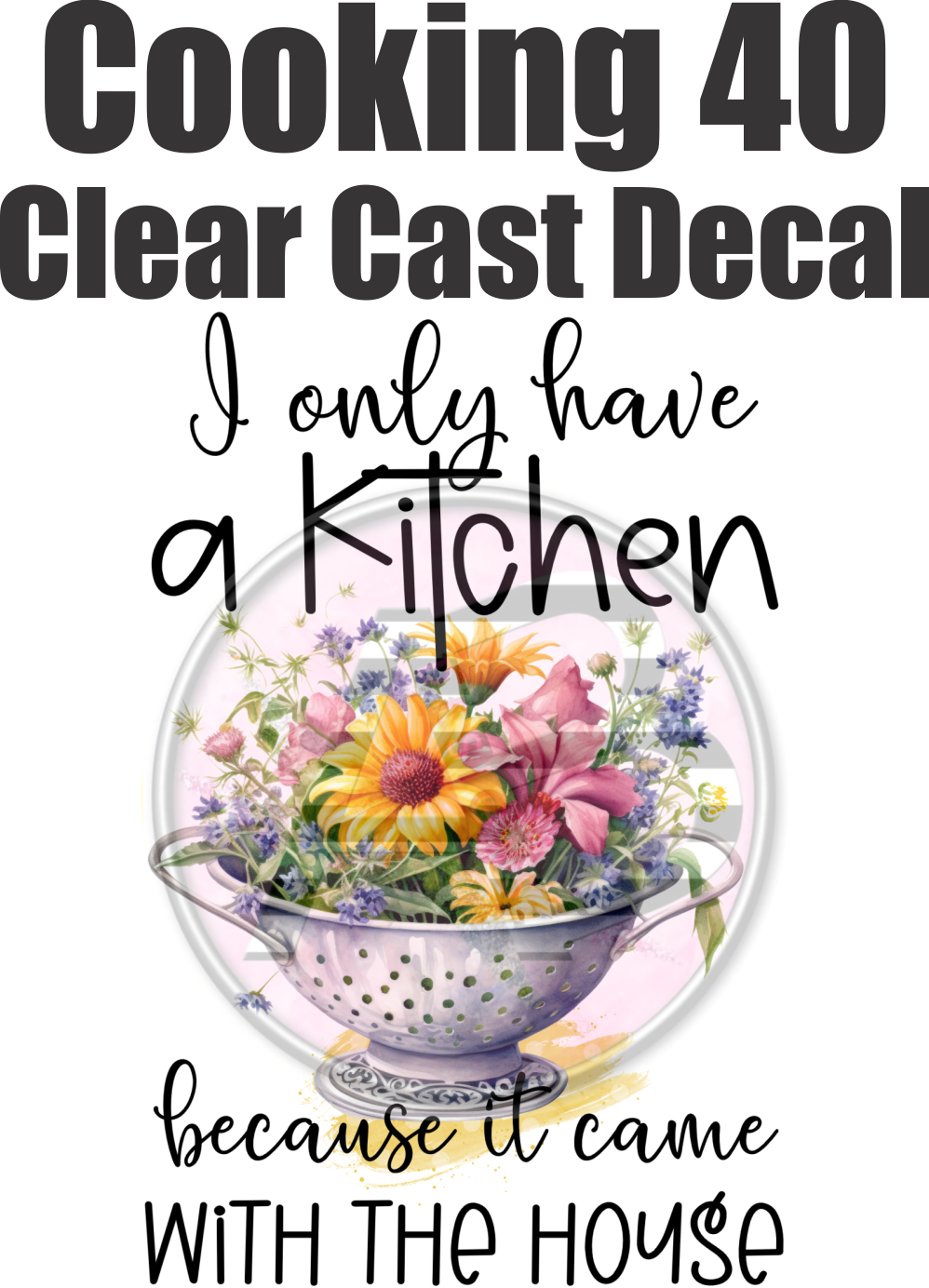 Cooking 40 - Clear Cast Decal - 188