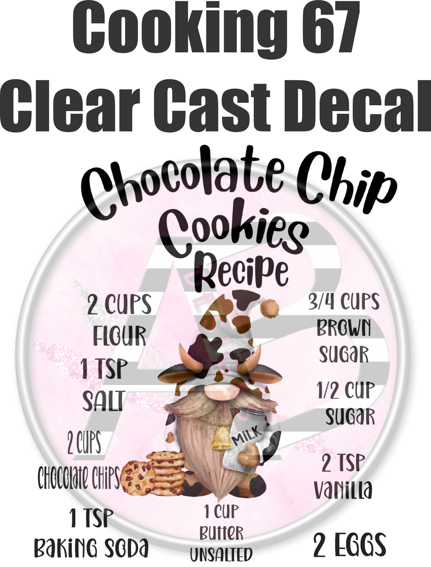 Cooking 67 - Clear Cast Decal - 360