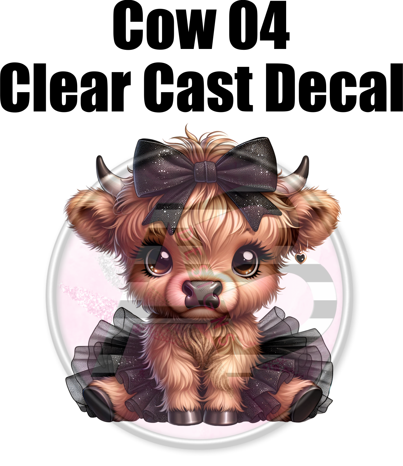 Cow 04 - Clear Cast Decal-651