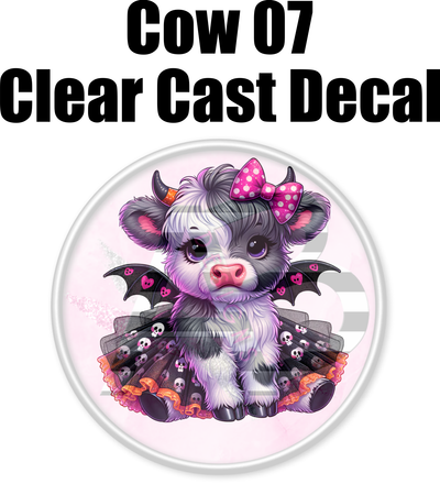 Cow 07 - Clear Cast Decal-654