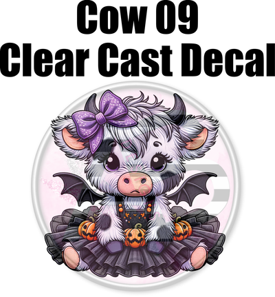 Cow 09 - Clear Cast Decal-656