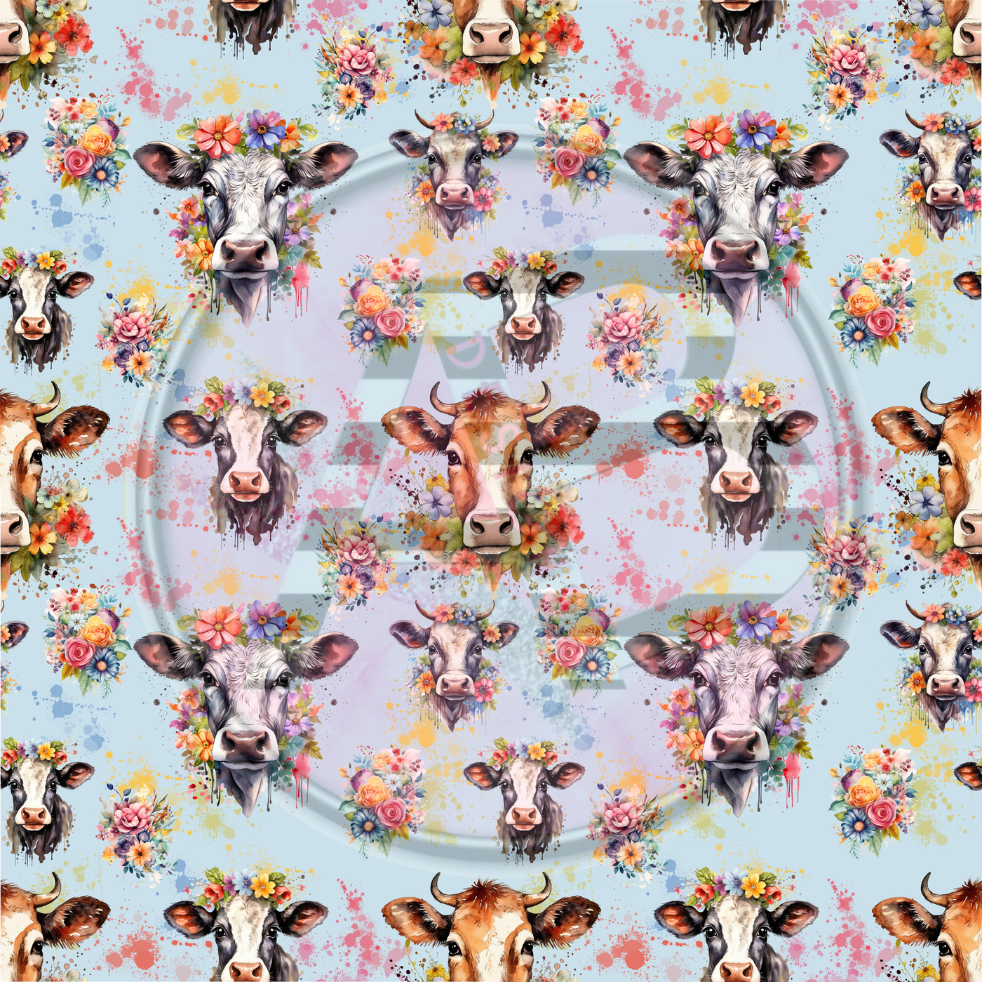Adhesive Patterned Vinyl - Cows 02 Smaller