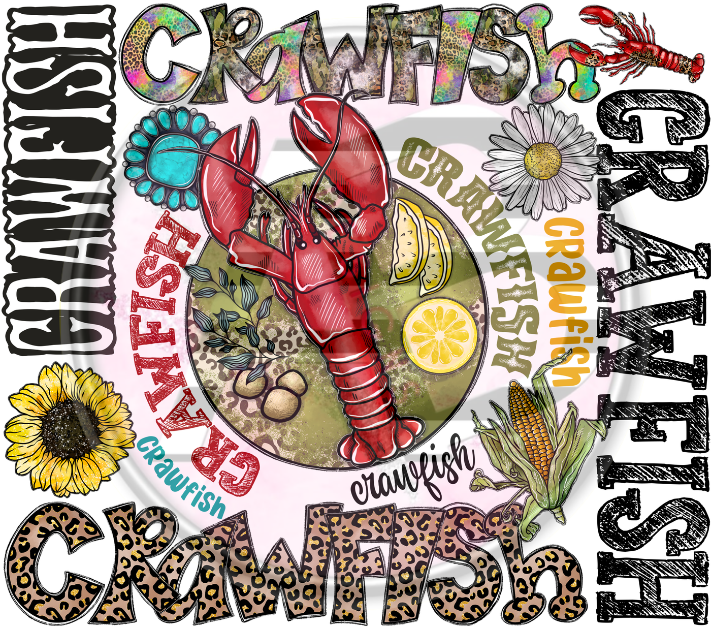 DTF Heat Transfer - Crawfish 03