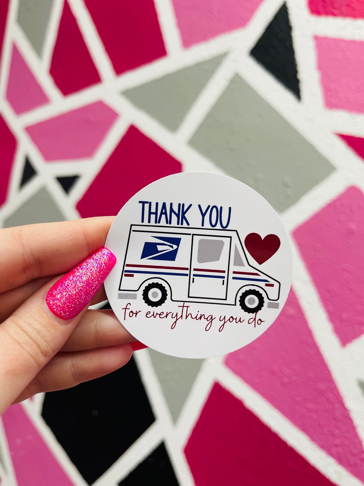 Custom Thank You Delivery Stickers (USPS) Pack of 12