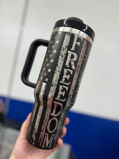 Freedom 40oz - Custom Laser Engraved