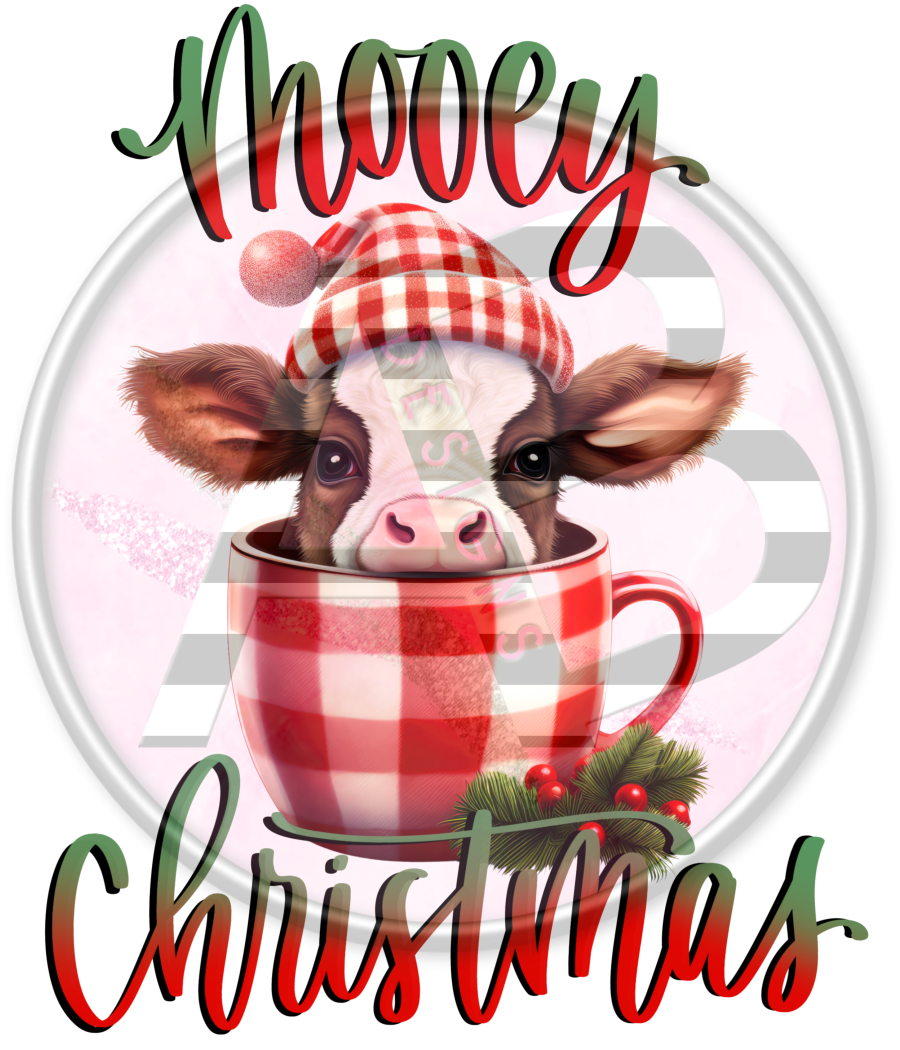 DTF Heat Transfer - Christmas Cow Collab 04