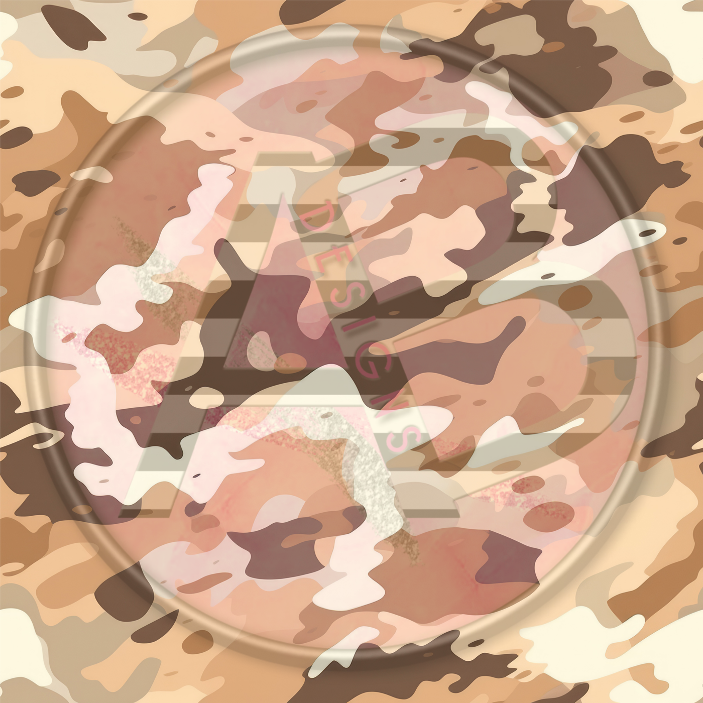 Adhesive Patterned Vinyl - Desert Camo 04