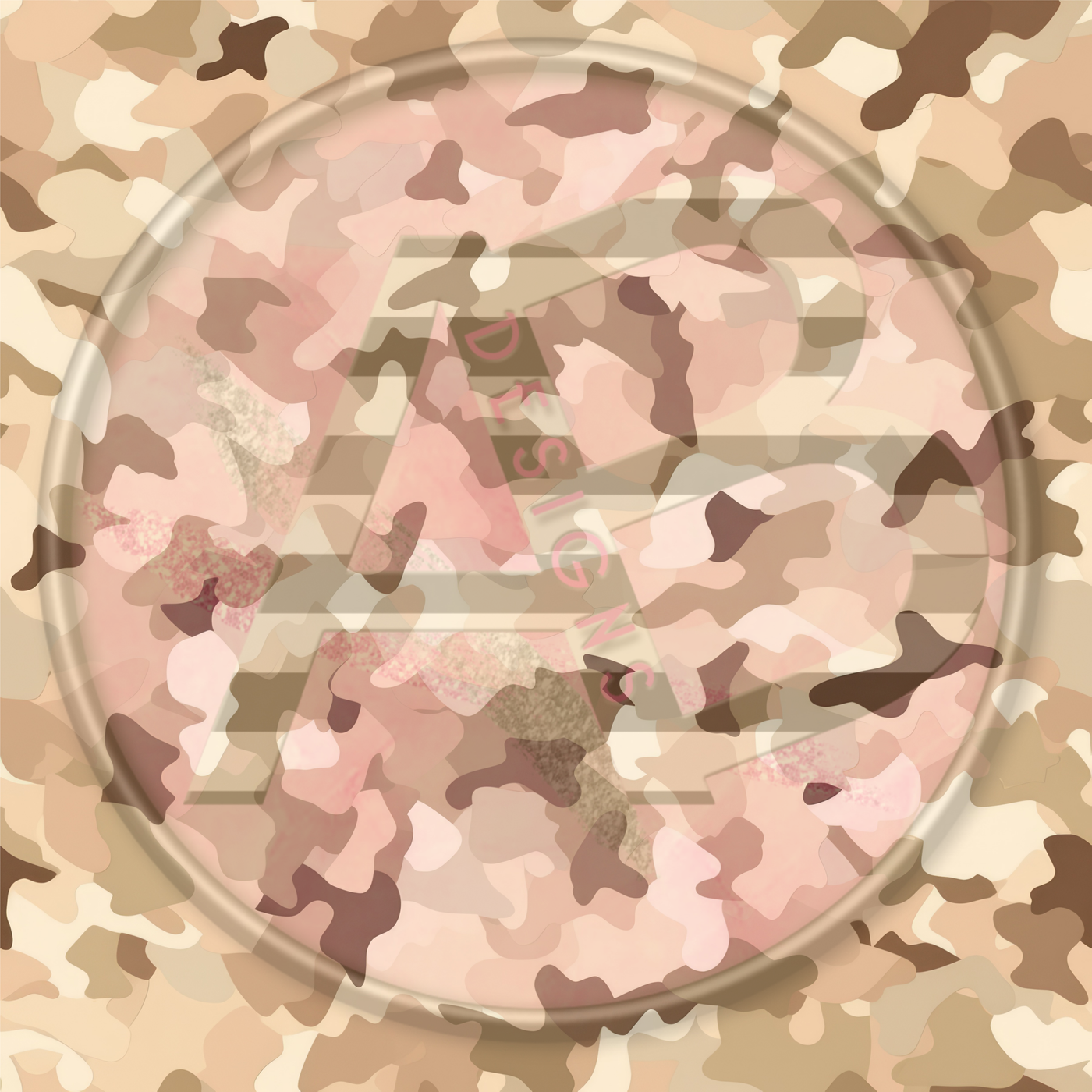 Adhesive Patterned Vinyl - Desert Camo 05