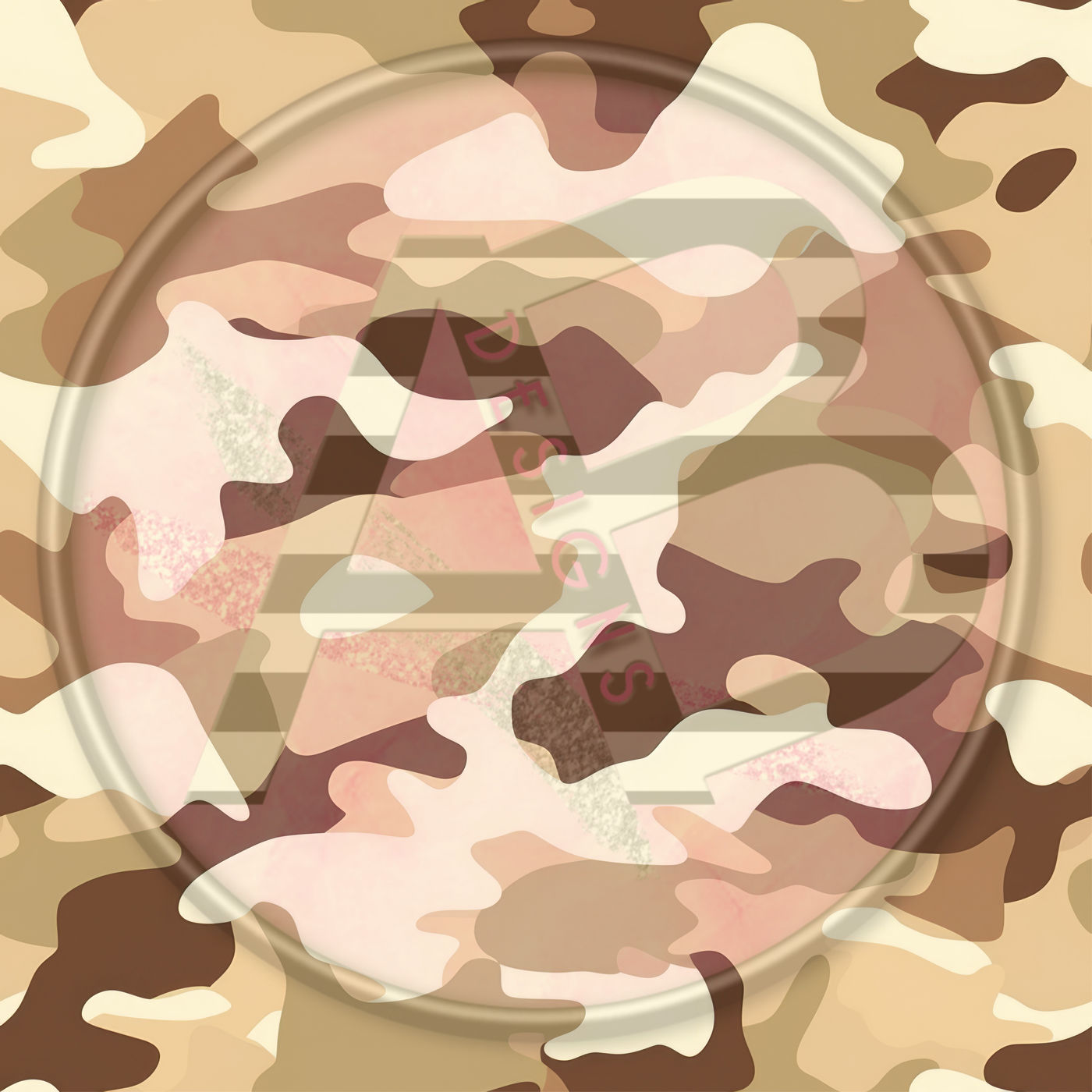 Adhesive Patterned Vinyl - Desert Camo 10