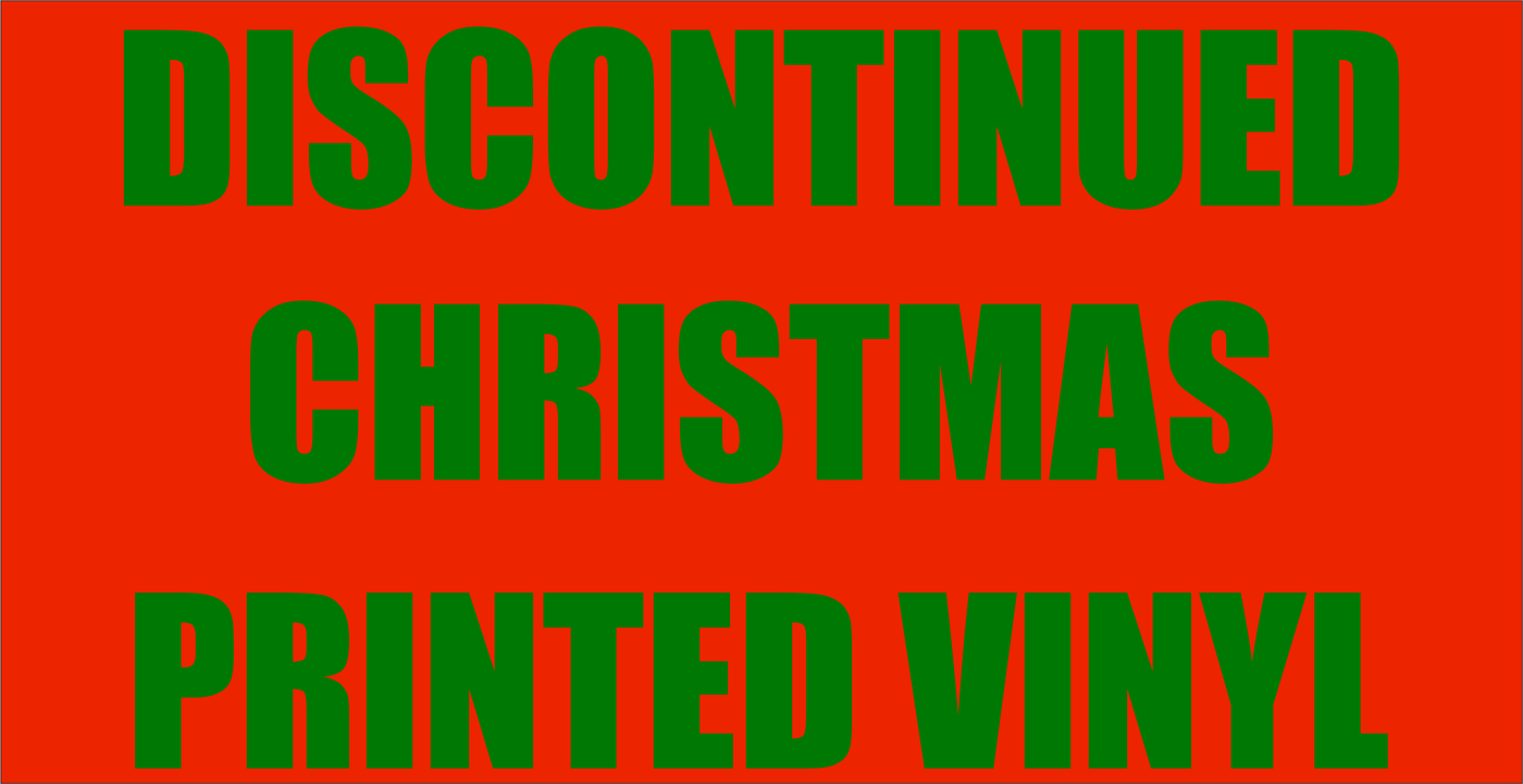 Adhesive Patterned Vinyl - Discontinued Christmas Vinyl