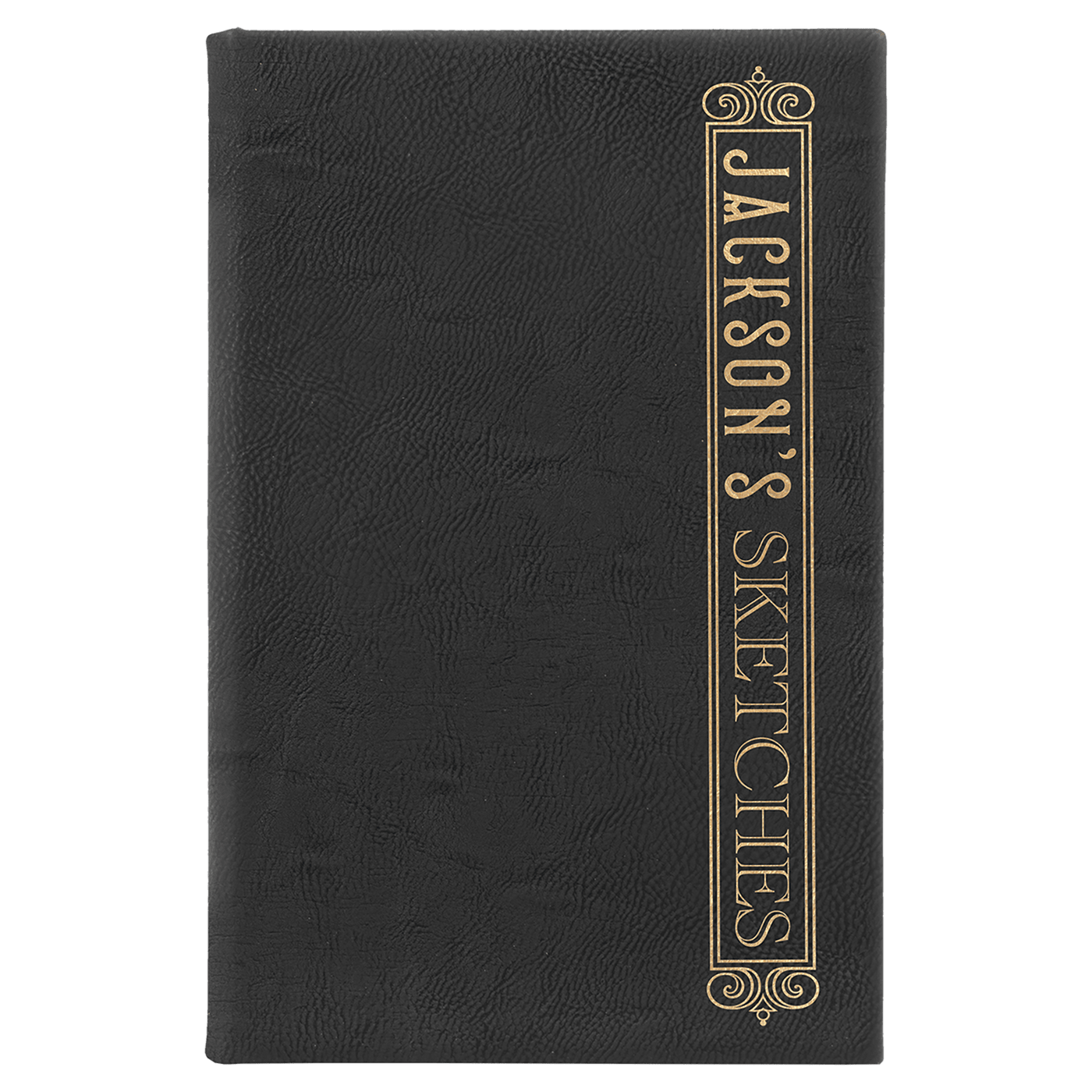 Sketch Book with Unlined Notepad - 5.25” x 8.25” - Custom Laser Engraving