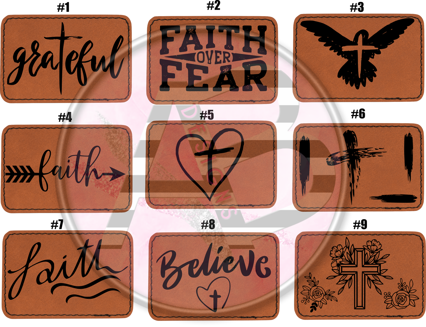 Faith 3”x2” - Custom Laser Engraved