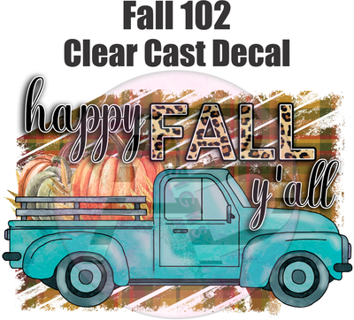 Fall 102 - Clear Cast Decal