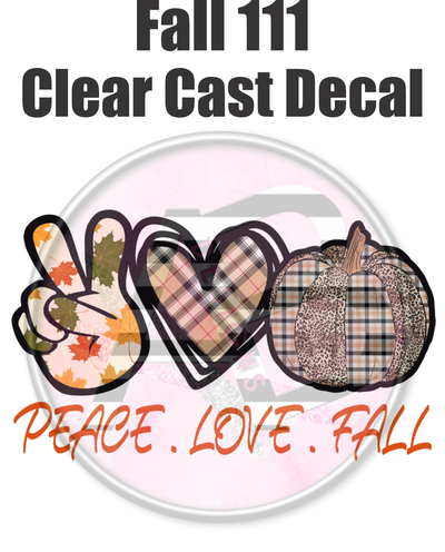 Fall 111 - Clear Cast Decal