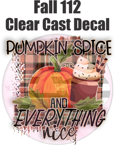 Fall 112 - Clear Cast Decal