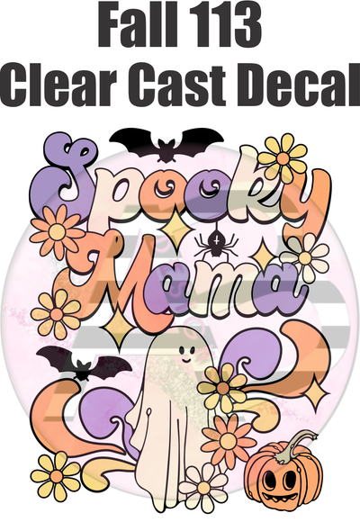 Fall 113 - Clear Cast Decal