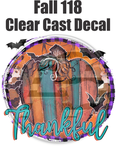 Fall 118 - Clear Cast Decal