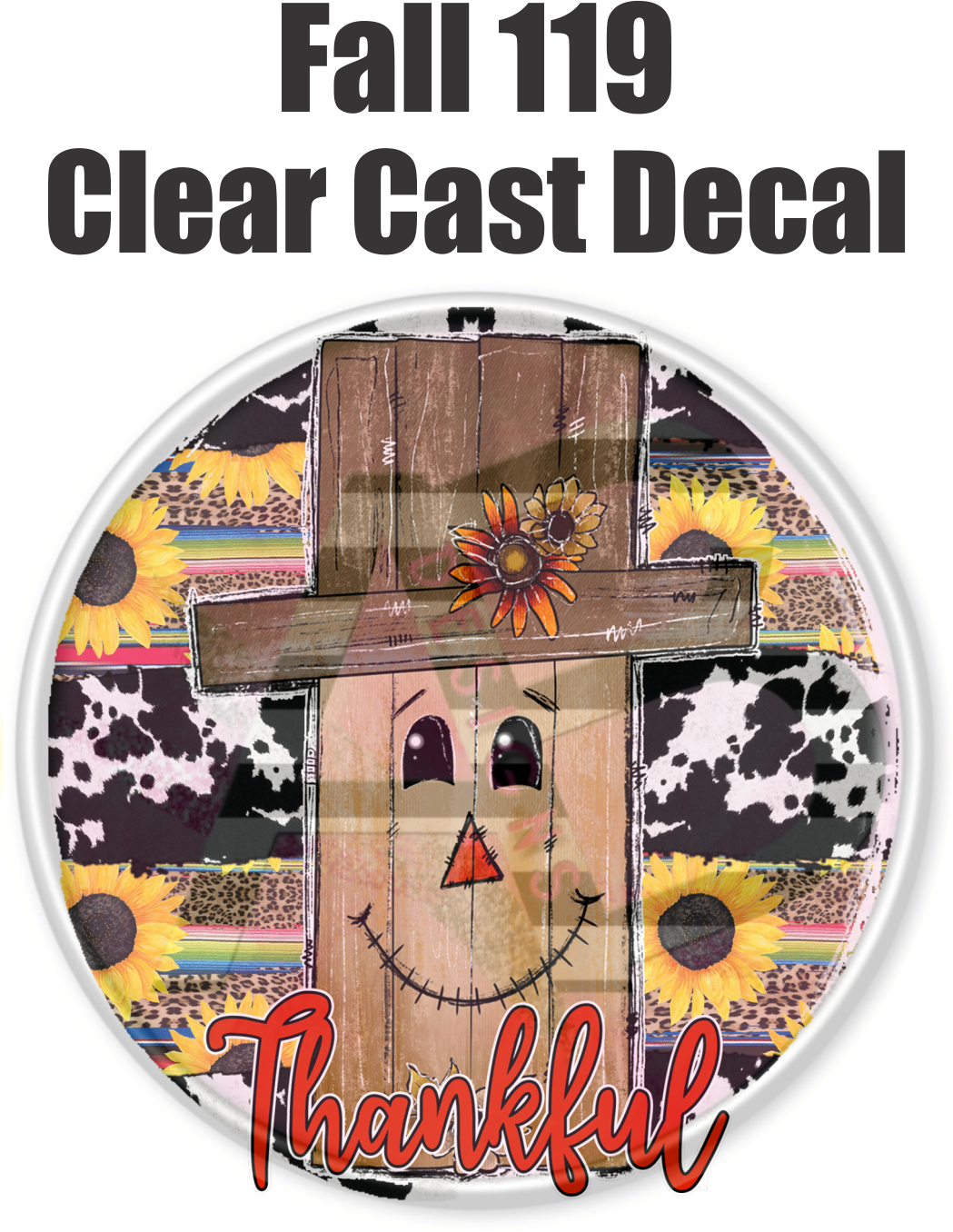 Fall 119 - Clear Cast Decal