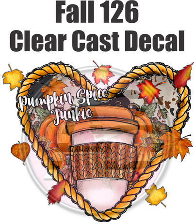 Fall 126 - Clear Cast Decal