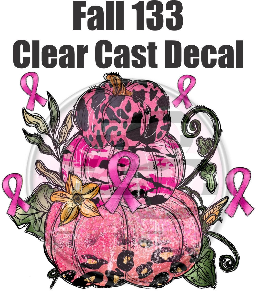 Fall 133 - Clear Cast Decal