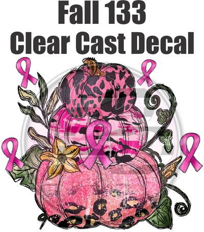 Fall 133 - Clear Cast Decal