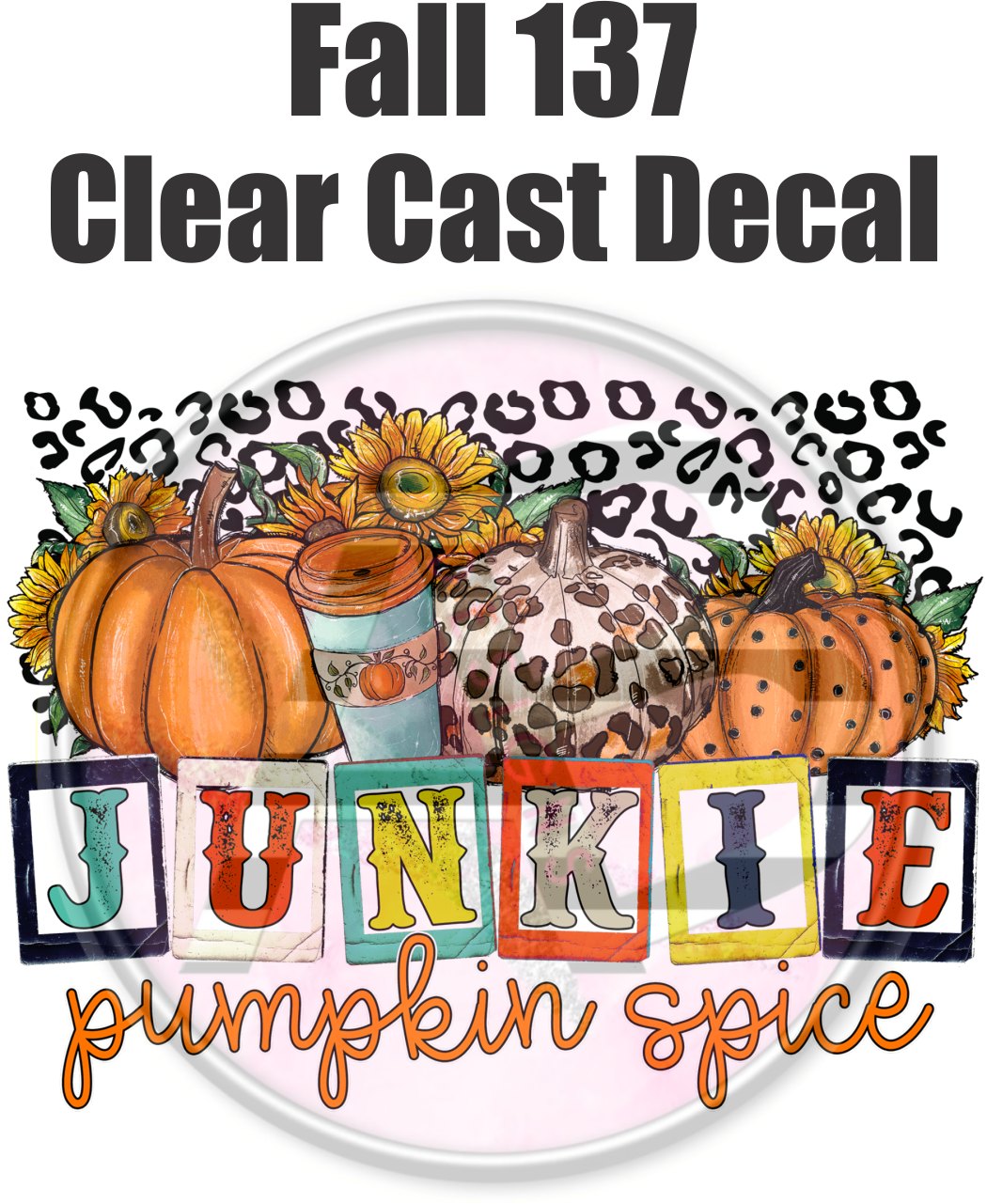 Fall 137 - Clear Cast Decal