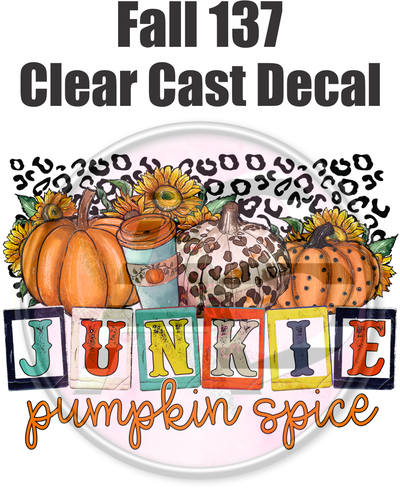 Fall 137 - Clear Cast Decal