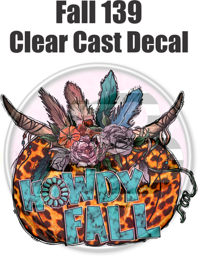 Fall 139 - Clear Cast Decal