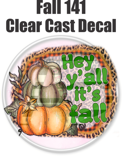 Fall 141 - Clear Cast Decal