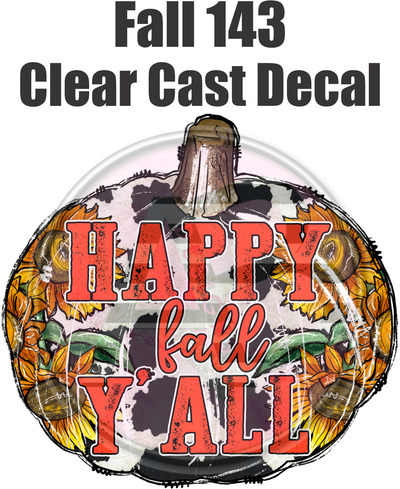 Fall 143 - Clear Cast Decal